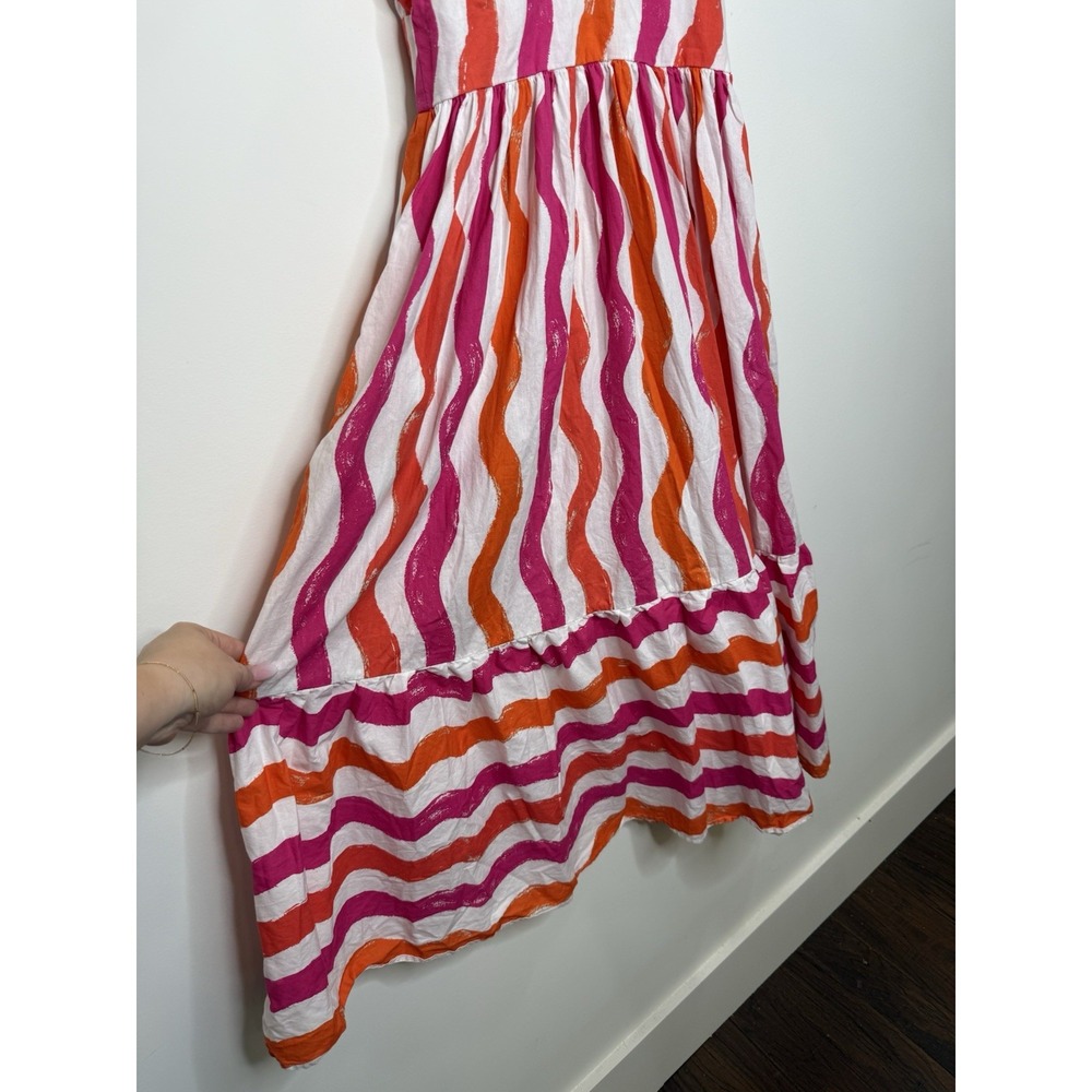 Flying Tomato Midi Dress Small Tiered Maxi Over The Hills Poplin Coastal Cottage - Picture 6 of 10